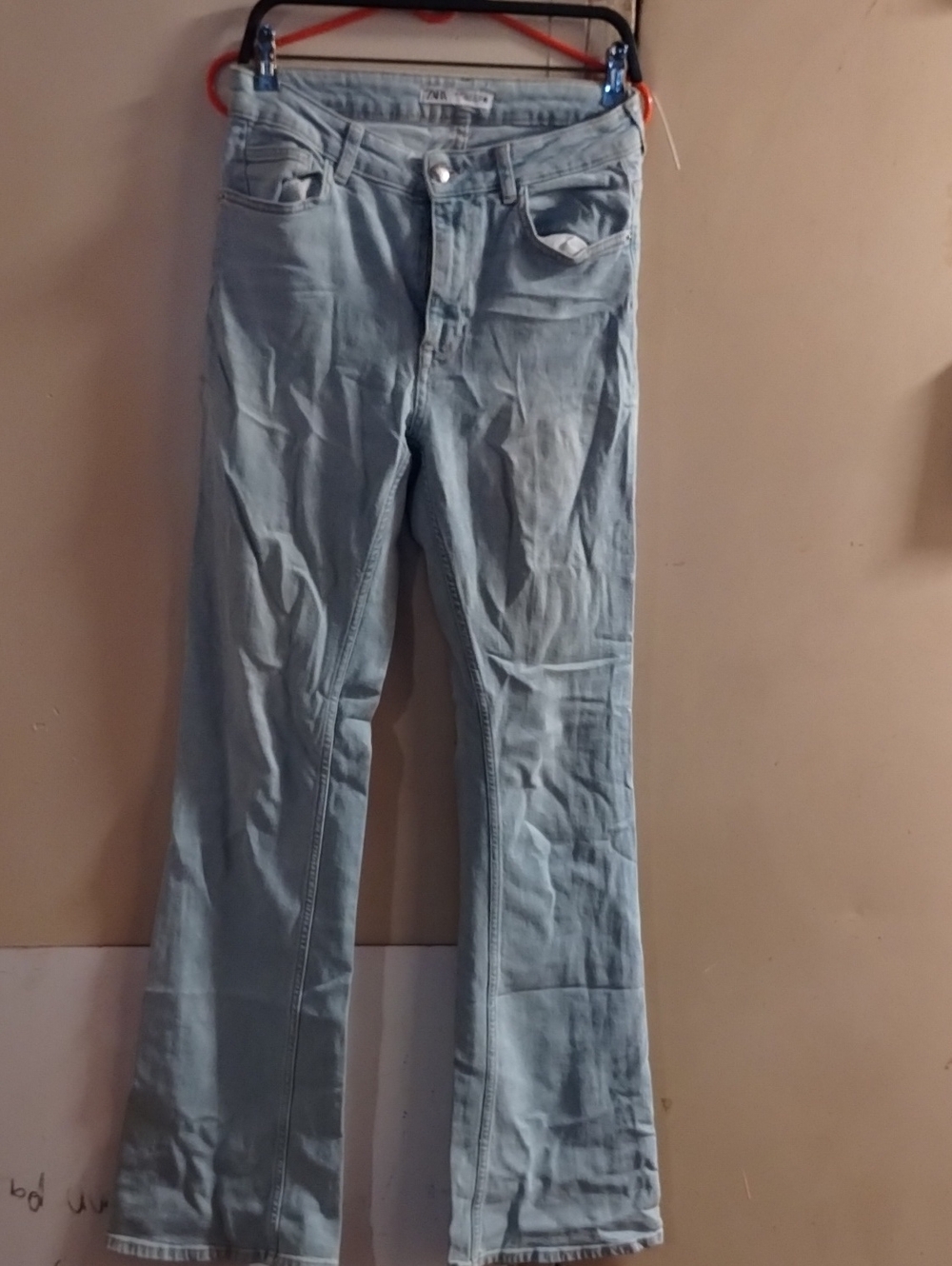 Zara Light Blue Flared Jeans